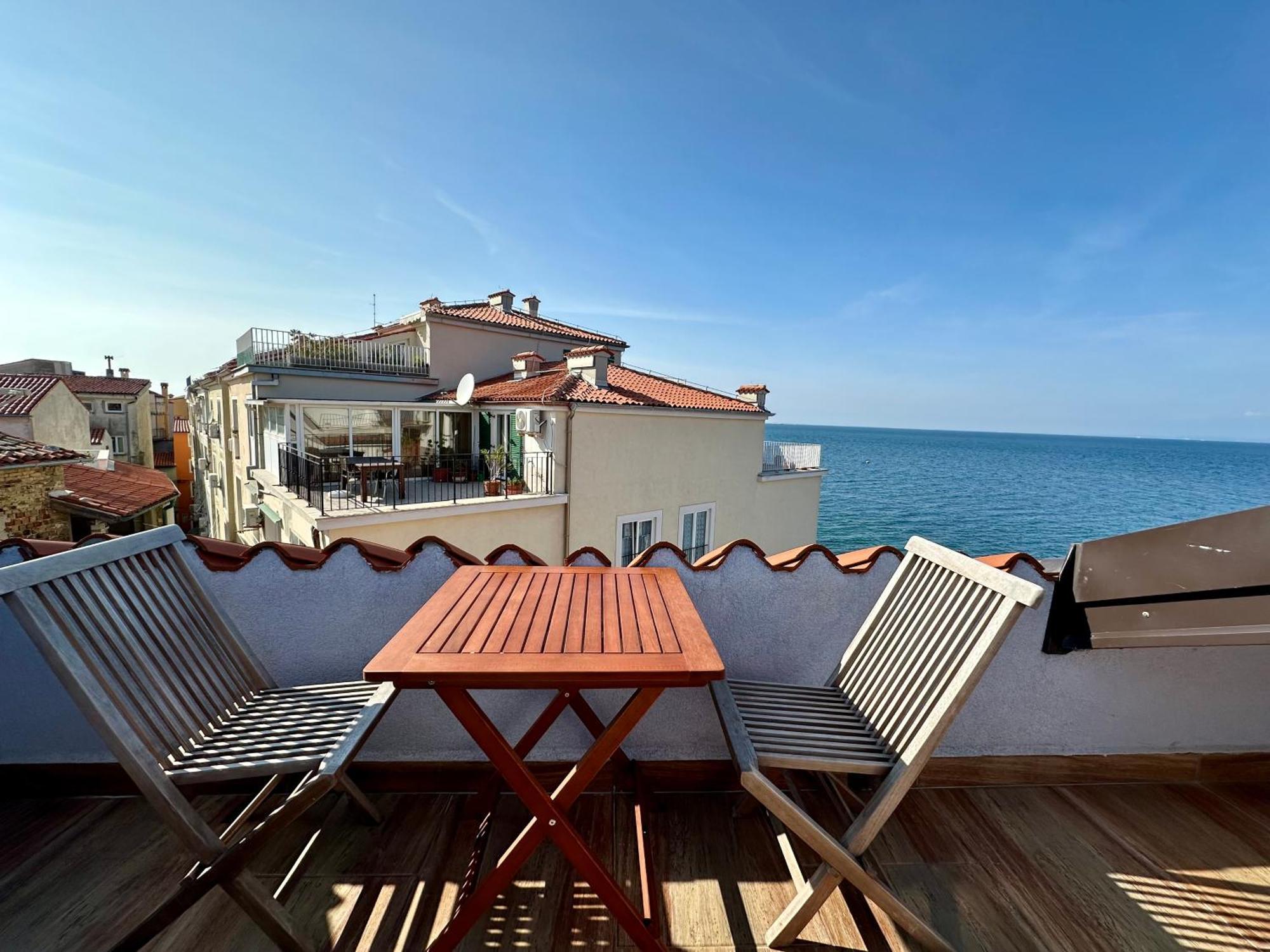 Old Piran Galileo Terrace Apartment Exterior photo